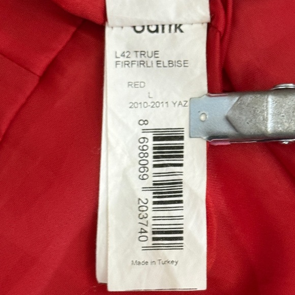 Antik Batik Red Ruffle Mini Dress - Picture 12 of 13